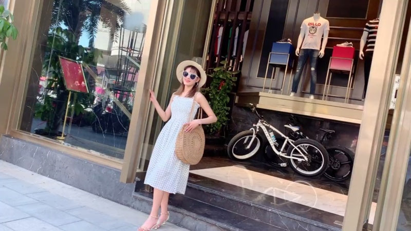 Woven soft beach bag straw bag Île papillon