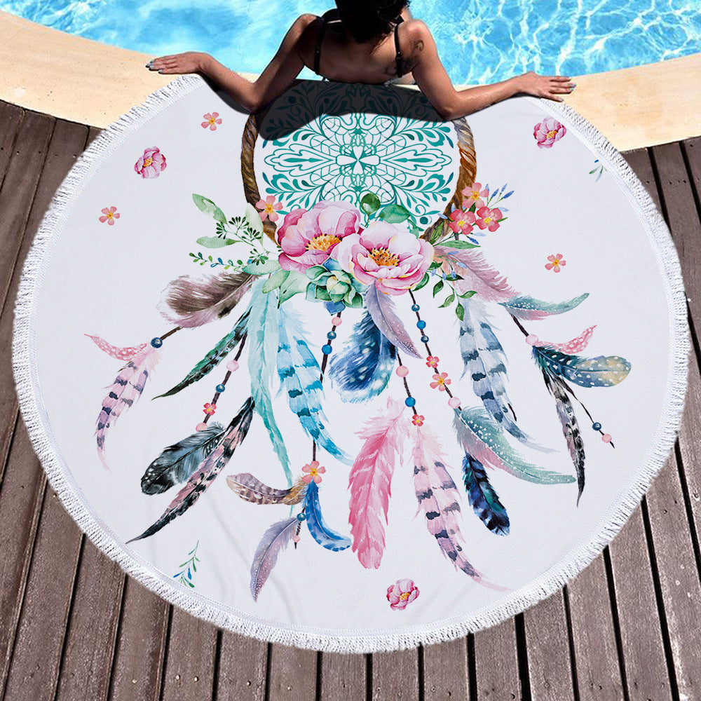 Beach Towel Microfiber Towel Île papillon