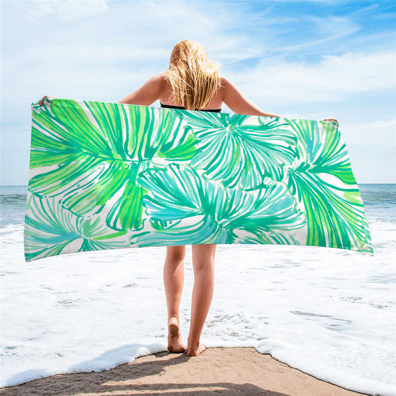 Square beach towel Île papillon