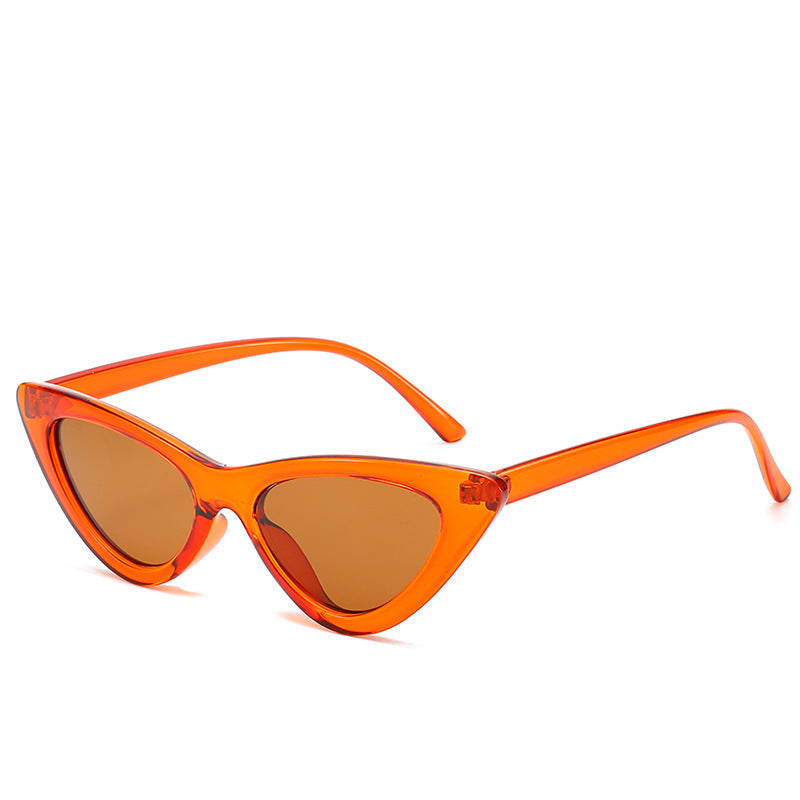 Retro Triangle Cat-eye Sunglasses Île papillon