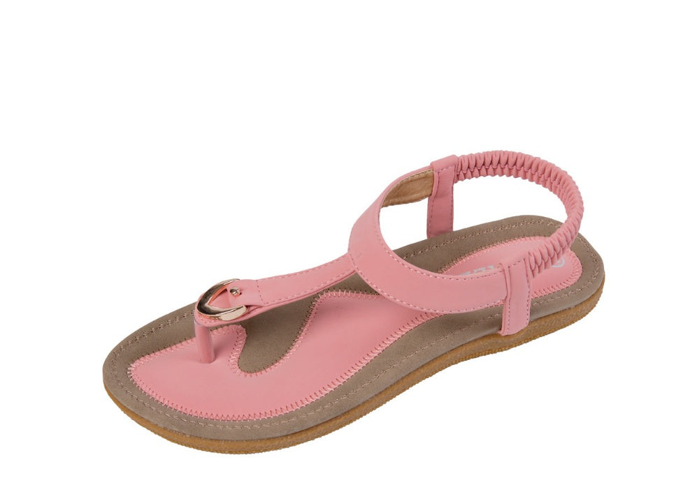 Women Sandal Flat Heel Sandalias Femininas Summer Casual Single Shoes Soft Bottom Slippers Sandals Île papillon