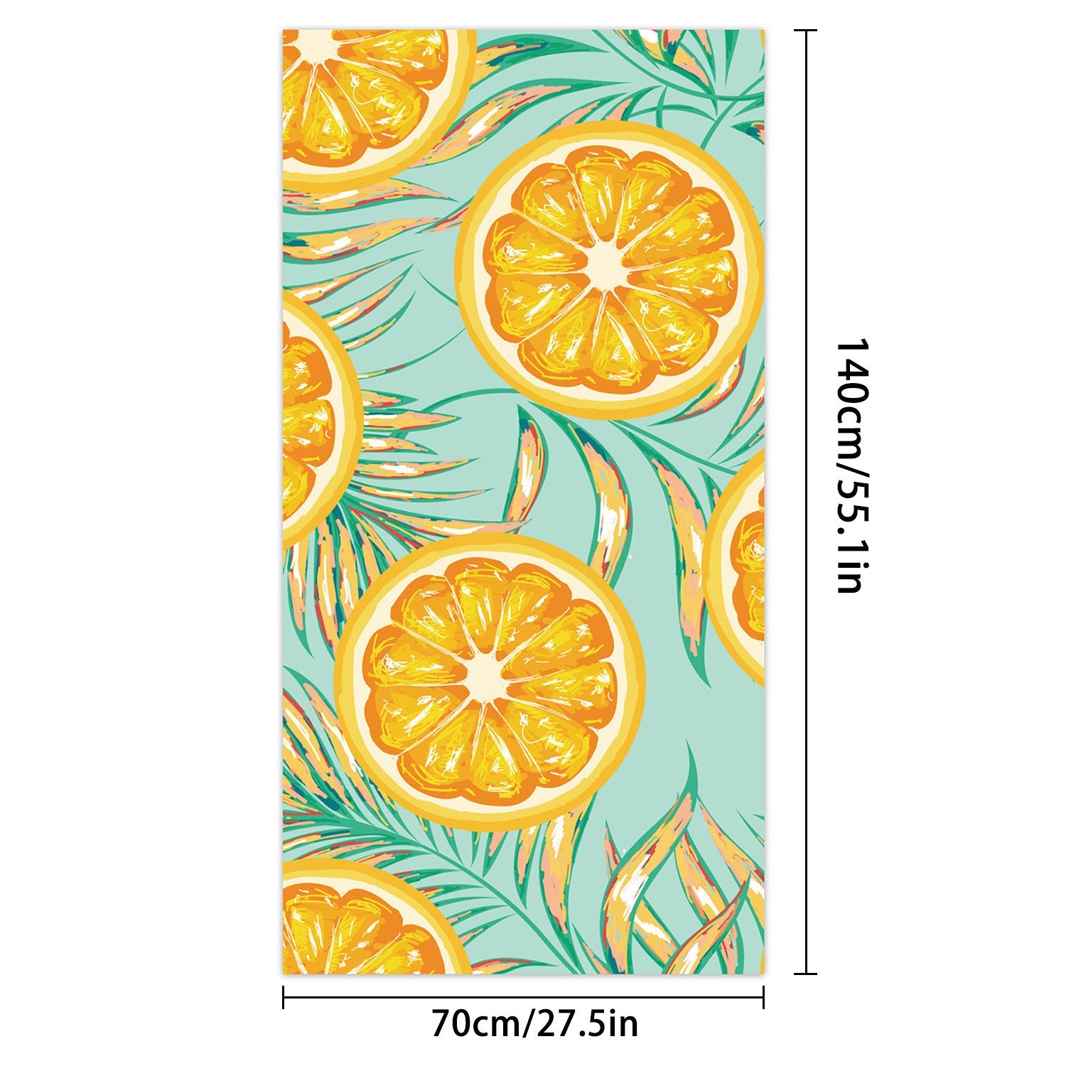 Sweat-wiping Beach Towel Microfiber Water-absorbing Quick-drying Beach Towel Île papillon