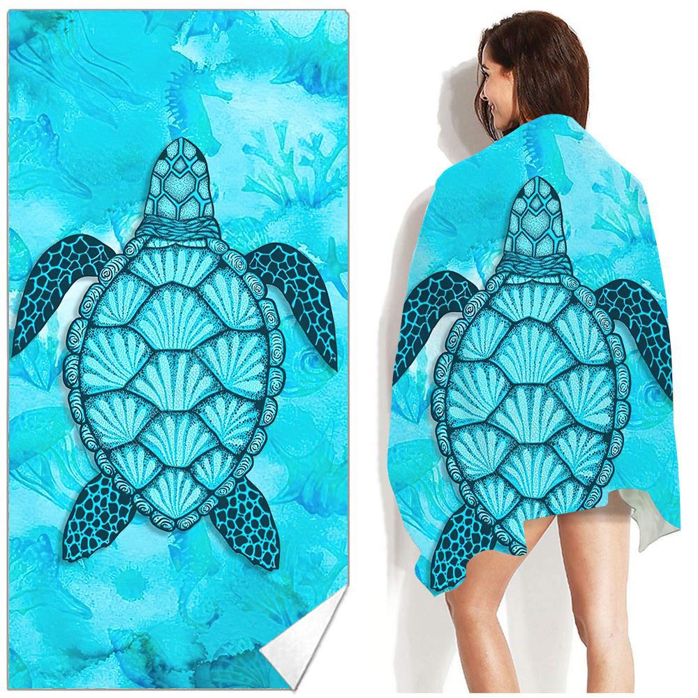 Bohemian Beach Towel Printed Swimming Sweat Towel Île papillon