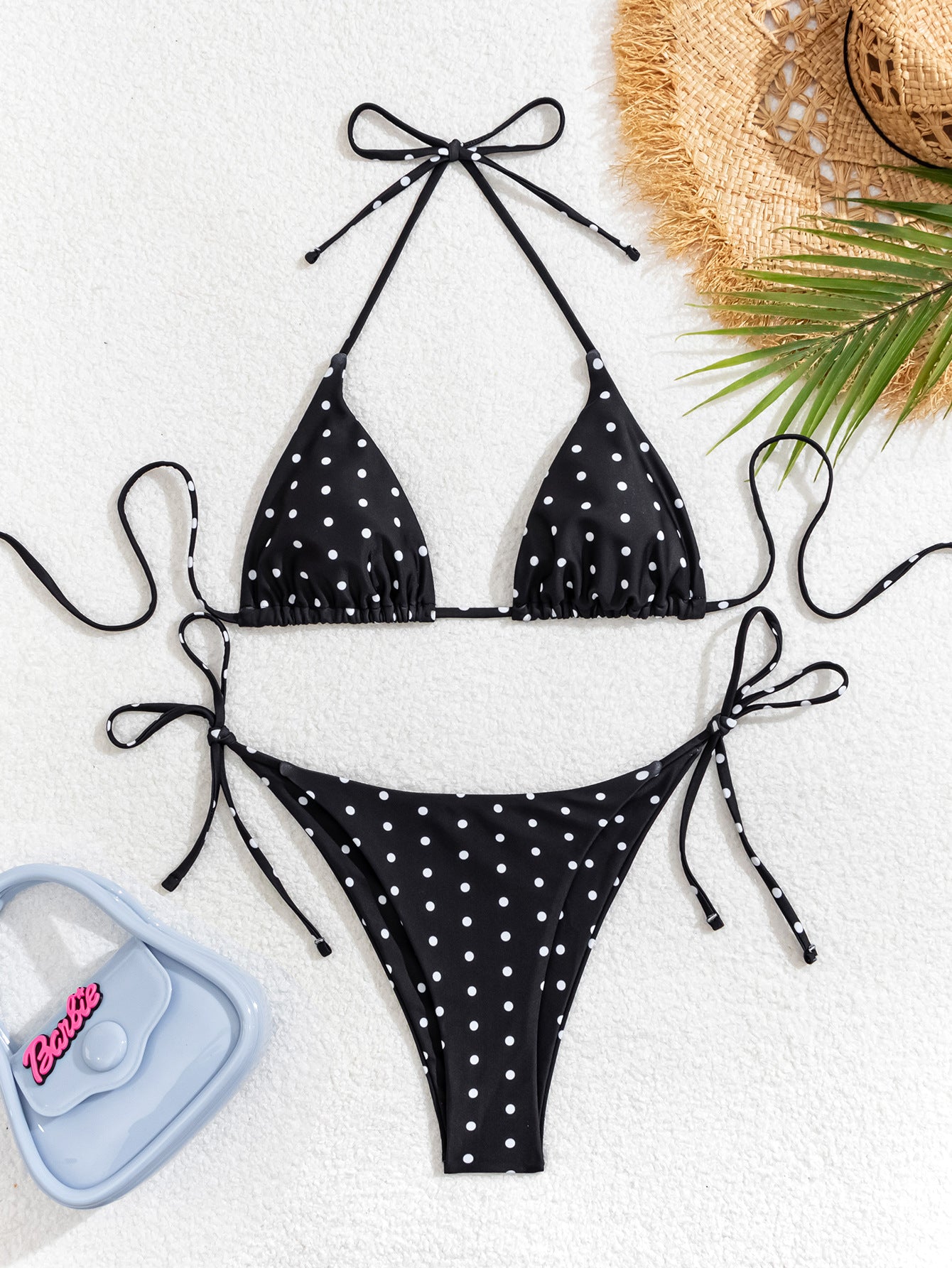 Lace-up Swimwear Deluxe Bikini Set Île papillon