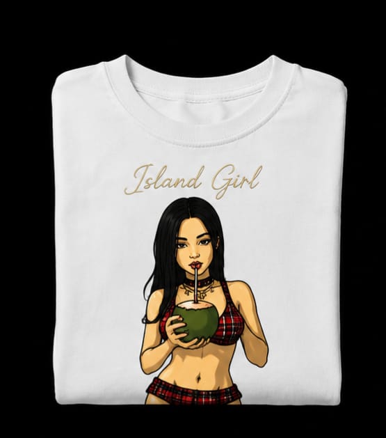 Crop Top Tee Île papillon