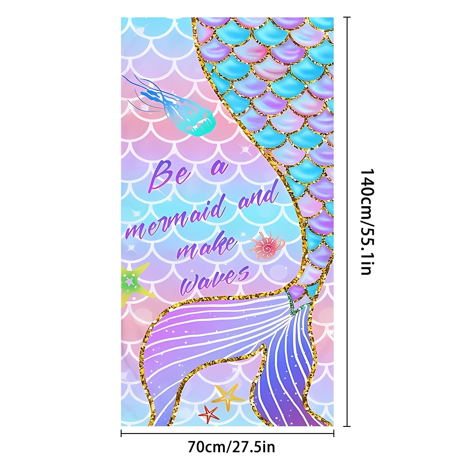 Sweat-wiping Beach Towel Microfiber Water-absorbing Quick-drying Beach Towel Île papillon