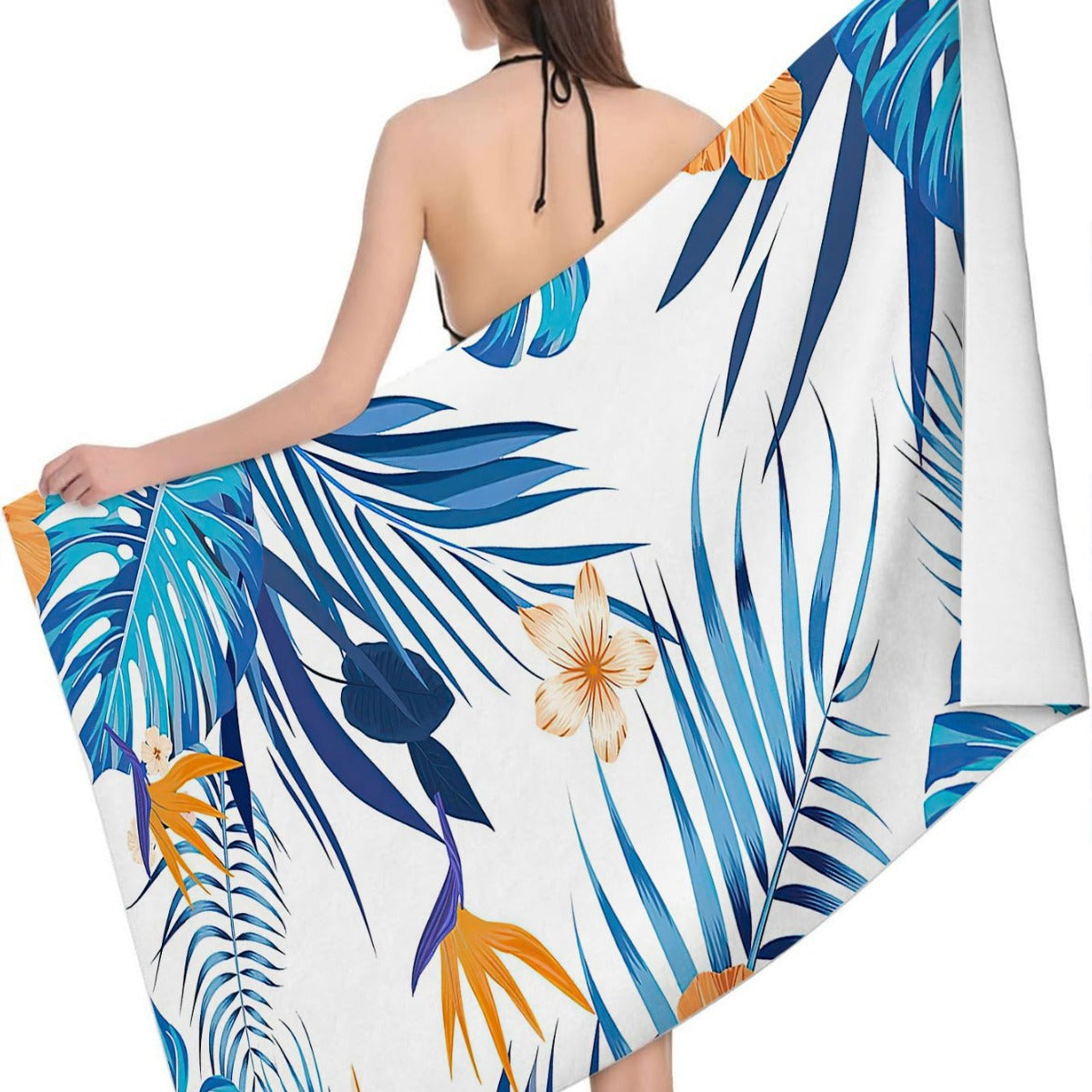 Bohemian Beach Towel Printed Swimming Sweat Towel Île papillon