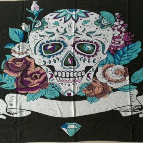 Square microfiber printed beach towel taro beach towel Île papillon