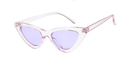 Retro Triangle Cat-eye Sunglasses Île papillon