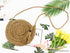 Woven soft beach bag straw bag Île papillon