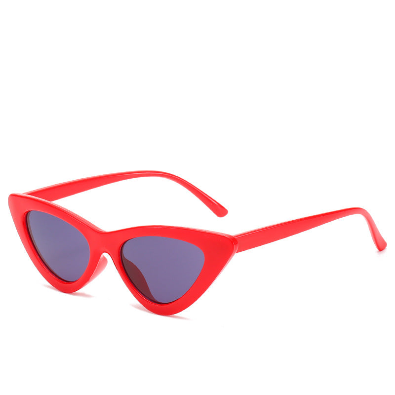 Retro Triangle Cat-eye Sunglasses Île papillon