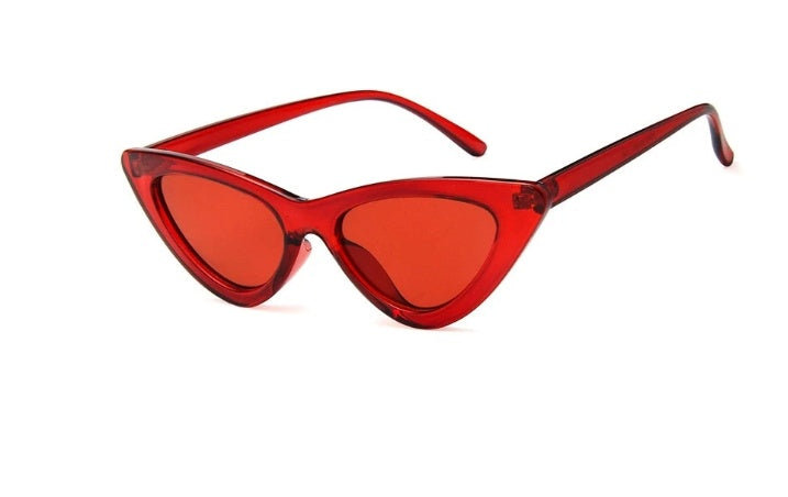Retro Triangle Cat-eye Sunglasses Île papillon