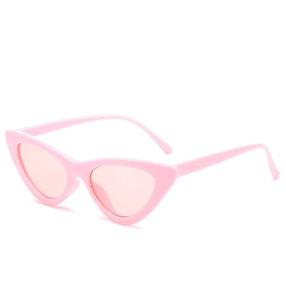 Retro Triangle Cat-eye Sunglasses Île papillon