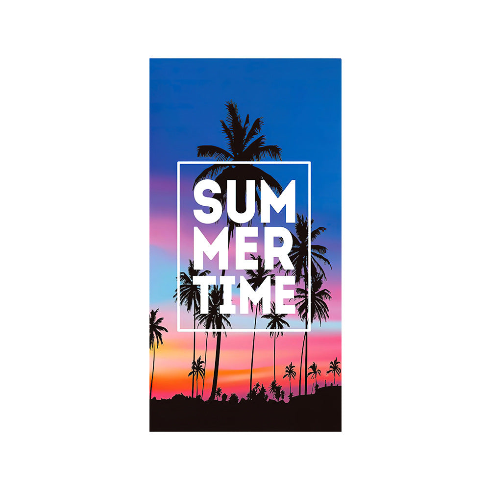 Beach Towel Printed Swimming Sweat Towel Île papillon