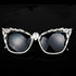 Cat eye sunglasses with rhinestones Île papillon