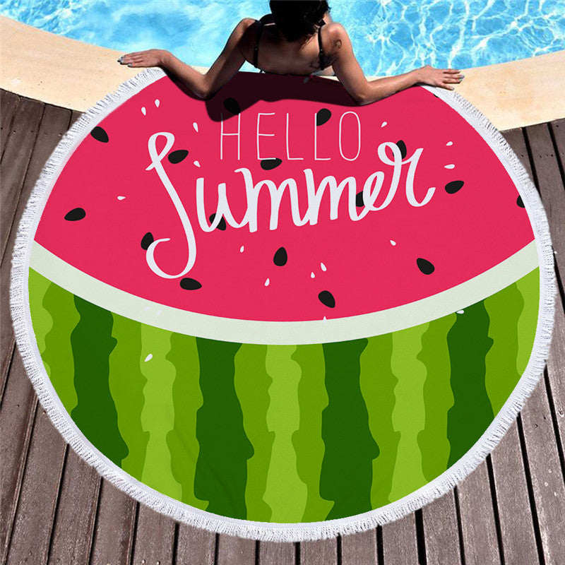 Printed beach towel microfiber bath towel beach cushion Île papillon