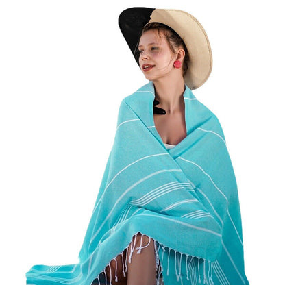 Turkish Beach Towel Tassel Île papillon