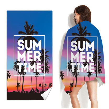 Beach Towel Printed Swimming Sweat Towel Île papillon