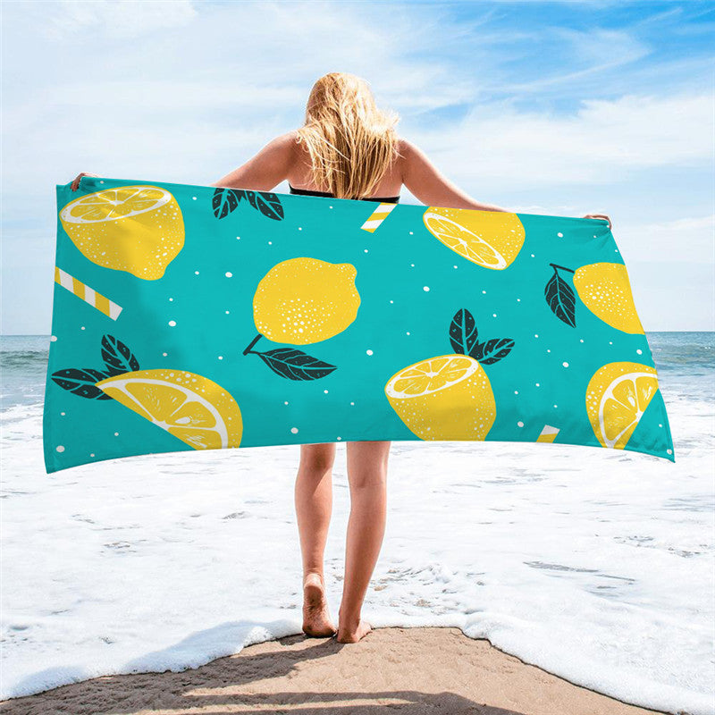 Square beach towel Île papillon