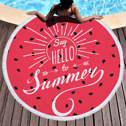 Printed beach towel microfiber bath towel beach cushion Île papillon