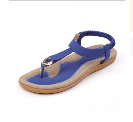 Women Sandal Flat Heel Sandalias Femininas Summer Casual Single Shoes Soft Bottom Slippers Sandals Île papillon