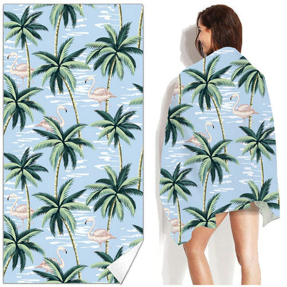 Bohemian Beach Towel Printed Swimming Sweat Towel Île papillon