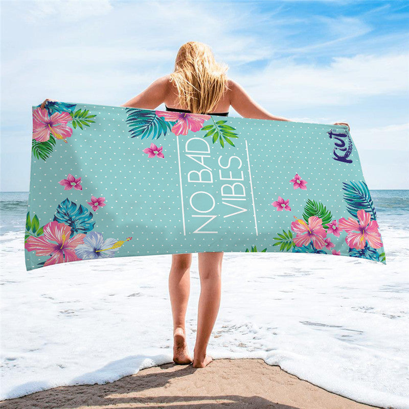 Square beach towel Île papillon