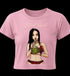 Essential Pink Crop Top T-Shirt Île papillon