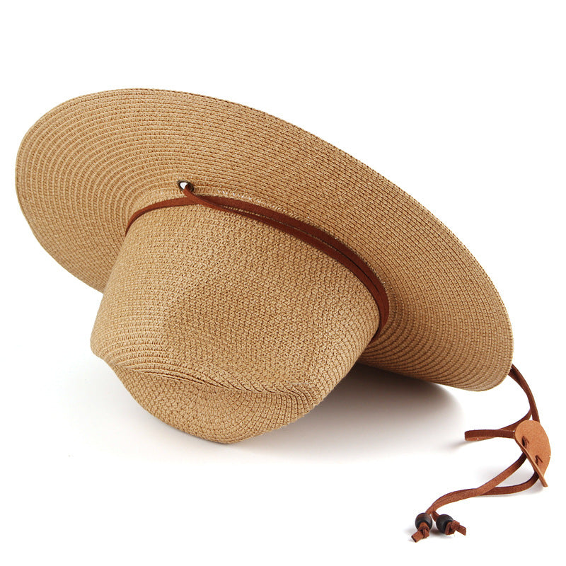 Summer Wide Brim Outdoor Travel Sunshade Hat Île papillon
