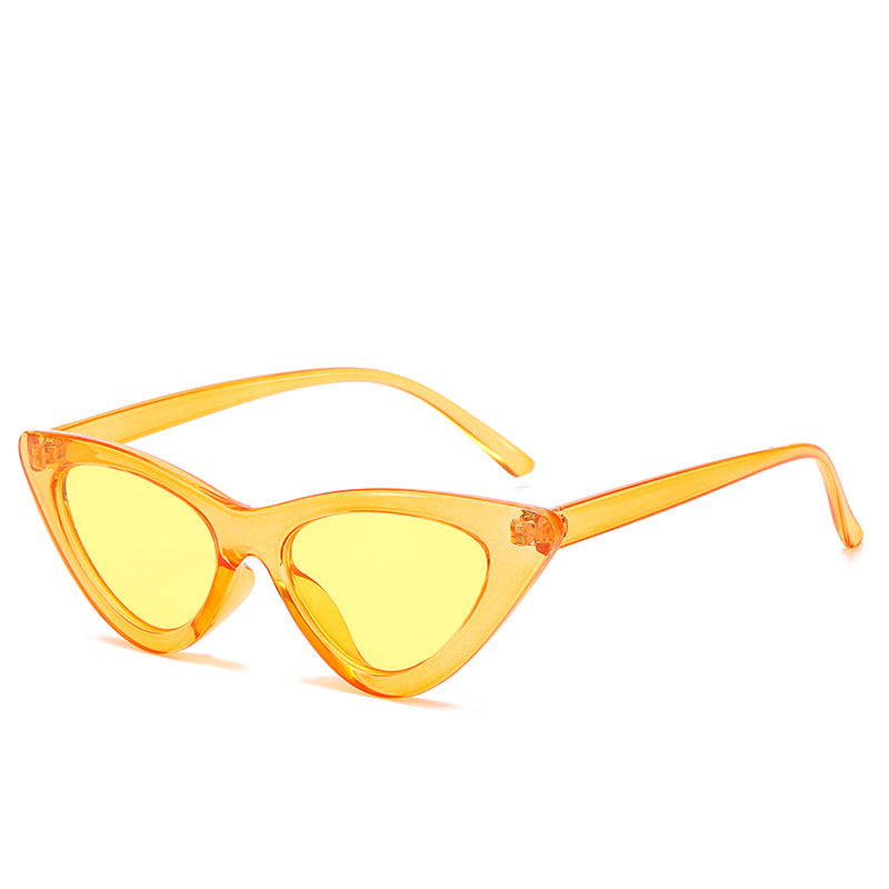 Retro Triangle Cat-eye Sunglasses Île papillon