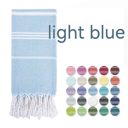 Turkish Beach Towel Tassel Île papillon