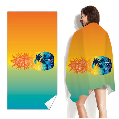 Beach Towel Printed Swimming Sweat Towel Île papillon