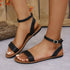 One-straped Flat Sandals Summer Buckle Roman Shoes Fashion Simple Sandal Île papillon