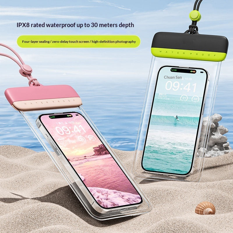 Touchscreen-Enabled Waterproof Phone Pouch For Swimming And Photography Île papillon