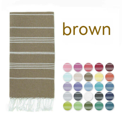 Turkish Beach Towel Tassel Île papillon