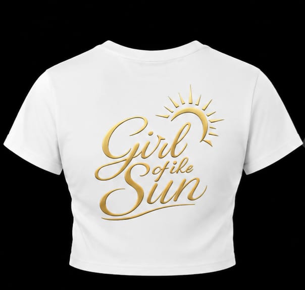 Crop Top Tee Île papillon