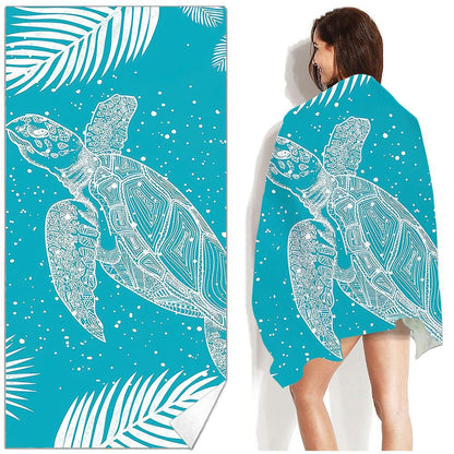 Bohemian Beach Towel Printed Swimming Sweat Towel Île papillon
