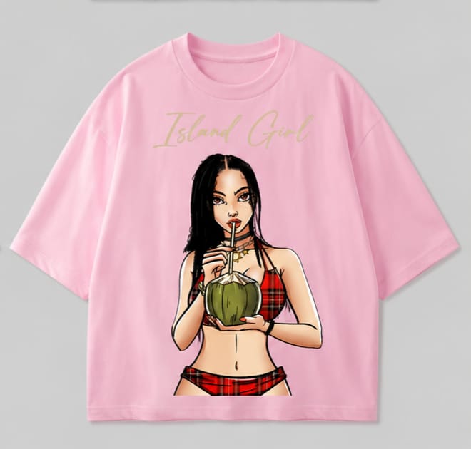 Classic Pink Cotton T-Shirt  Soft &amp; Breathable Fit Île papillon