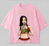 Classic Pink Cotton T-Shirt  Soft & Breathable Fit Île papillon