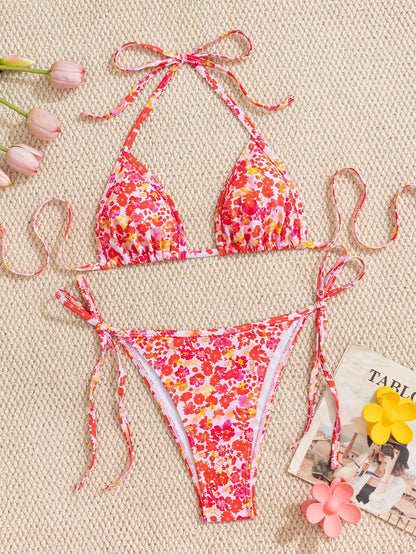 Lace-up Swimwear Deluxe Bikini Set Île papillon