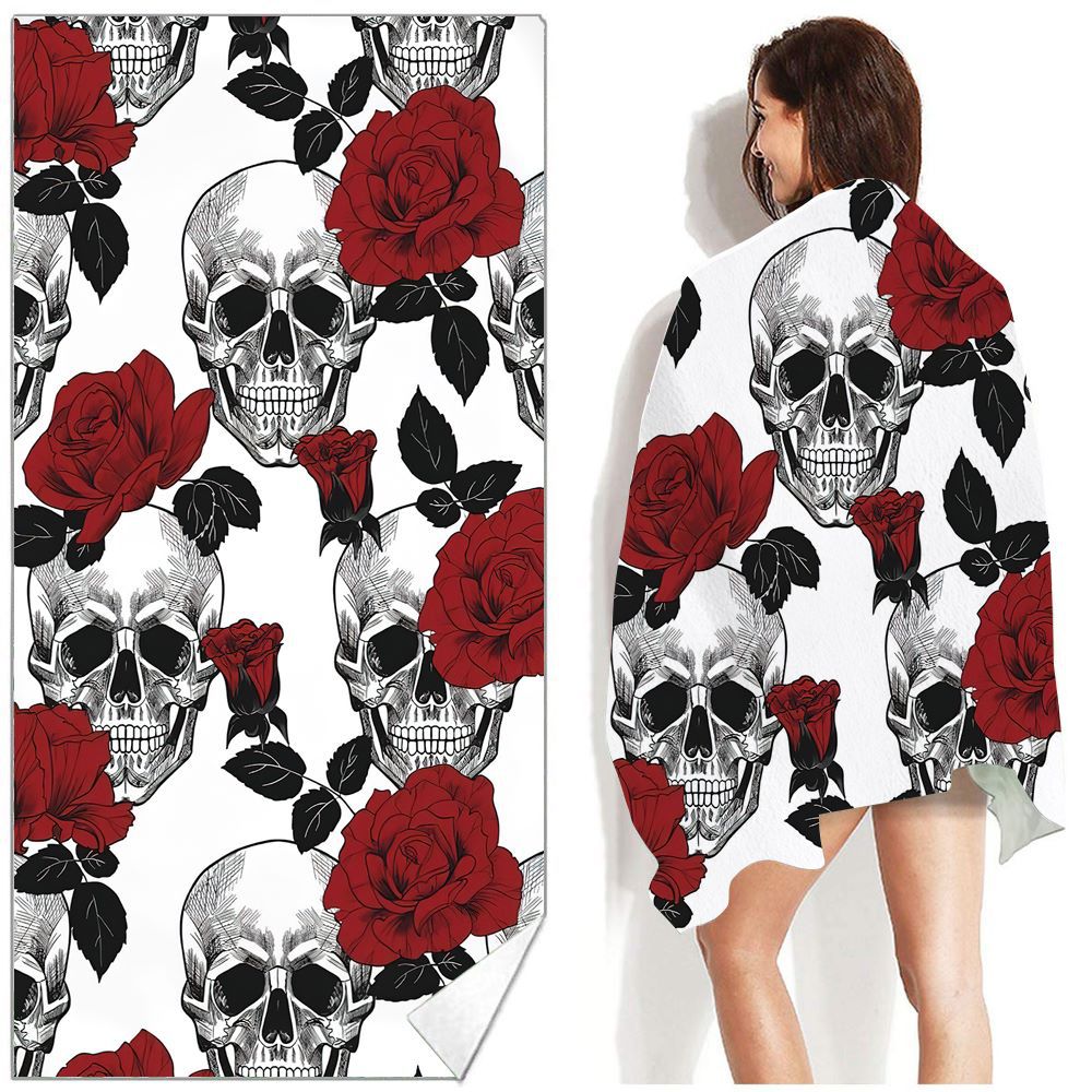 Bohemian Beach Towel Printed Swimming Sweat Towel Île papillon