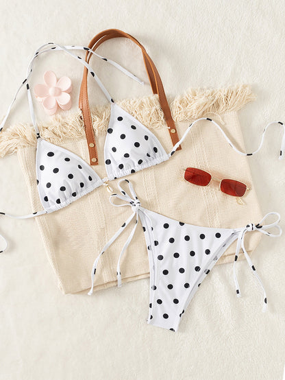 Lace-up Swimwear Deluxe Bikini Set Île papillon