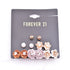 6 Pairs Of One Card Simple Flower Small Earrings Set Pearl Shell Female Earrings Diamond Jewelry Jewelry Île papillon