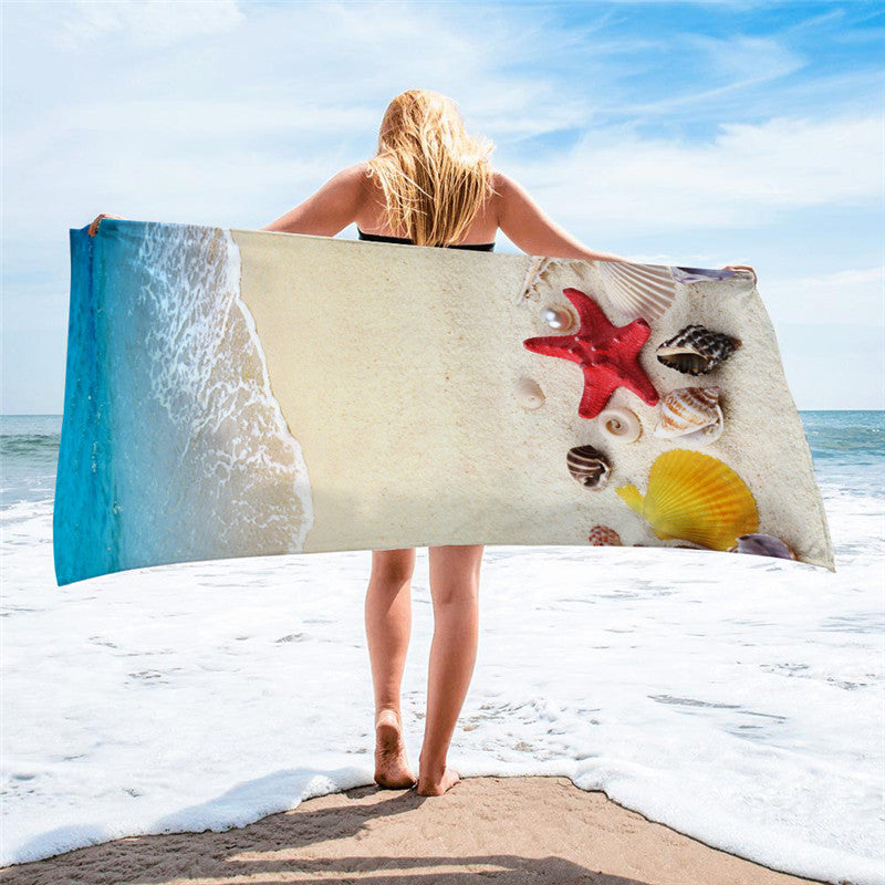 Square beach towel Île papillon