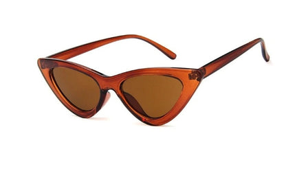 Retro Triangle Cat-eye Sunglasses Île papillon
