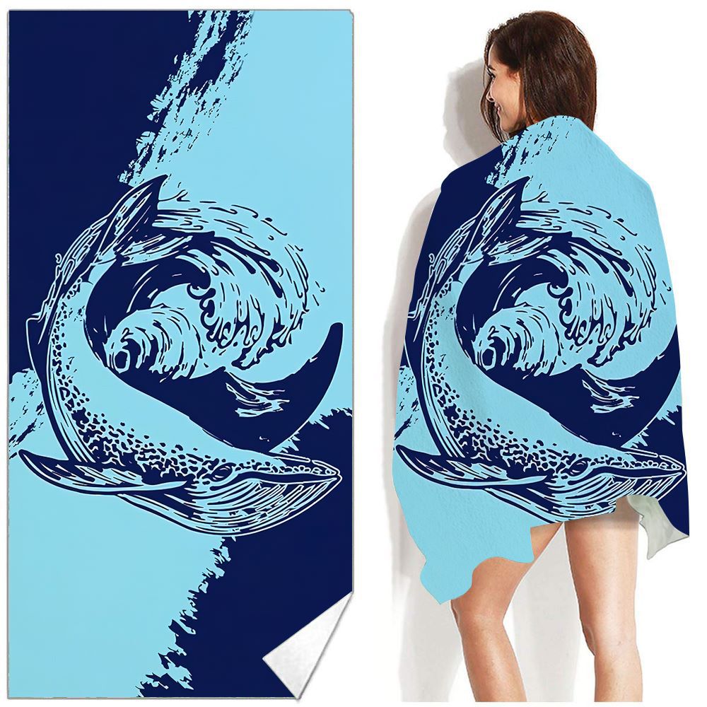 Bohemian Beach Towel Printed Swimming Sweat Towel Île papillon