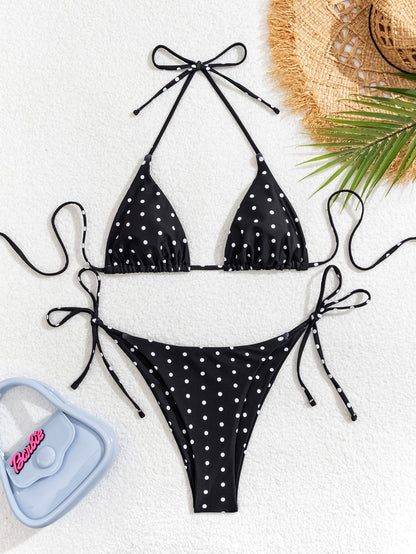 Lace-up Swimwear Deluxe Bikini Set Île papillon