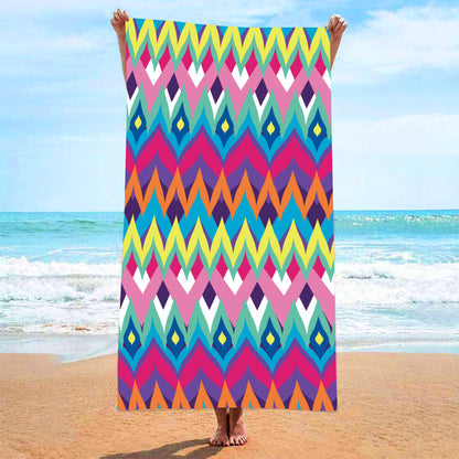 Sweat-wiping Beach Towel Microfiber Water-absorbing Quick-drying Beach Towel Île papillon