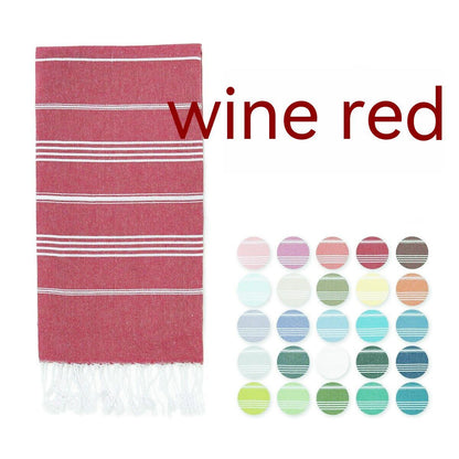 Turkish Beach Towel Tassel Île papillon