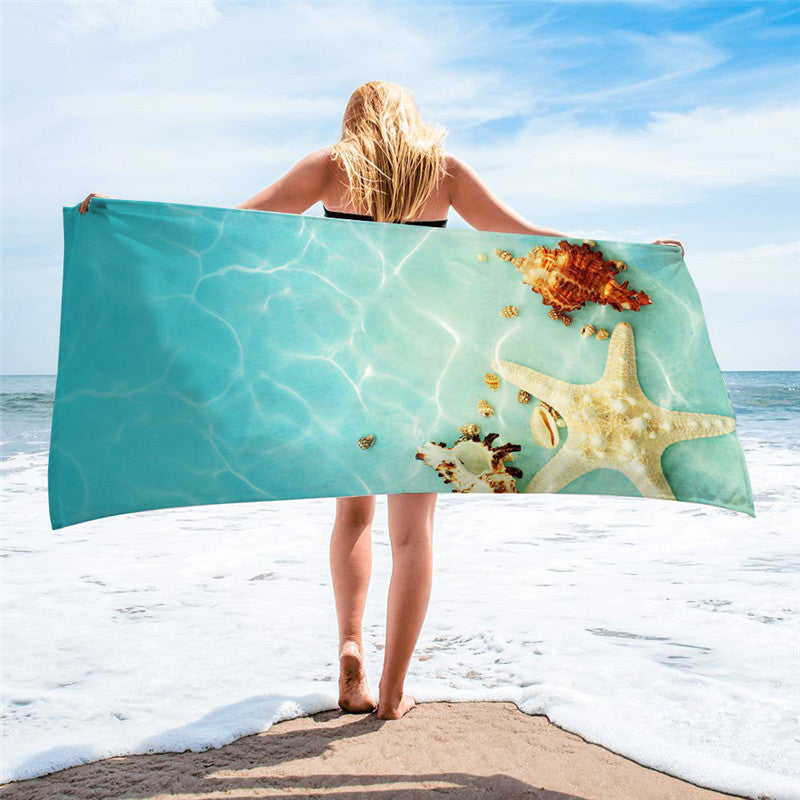 Square beach towel Île papillon